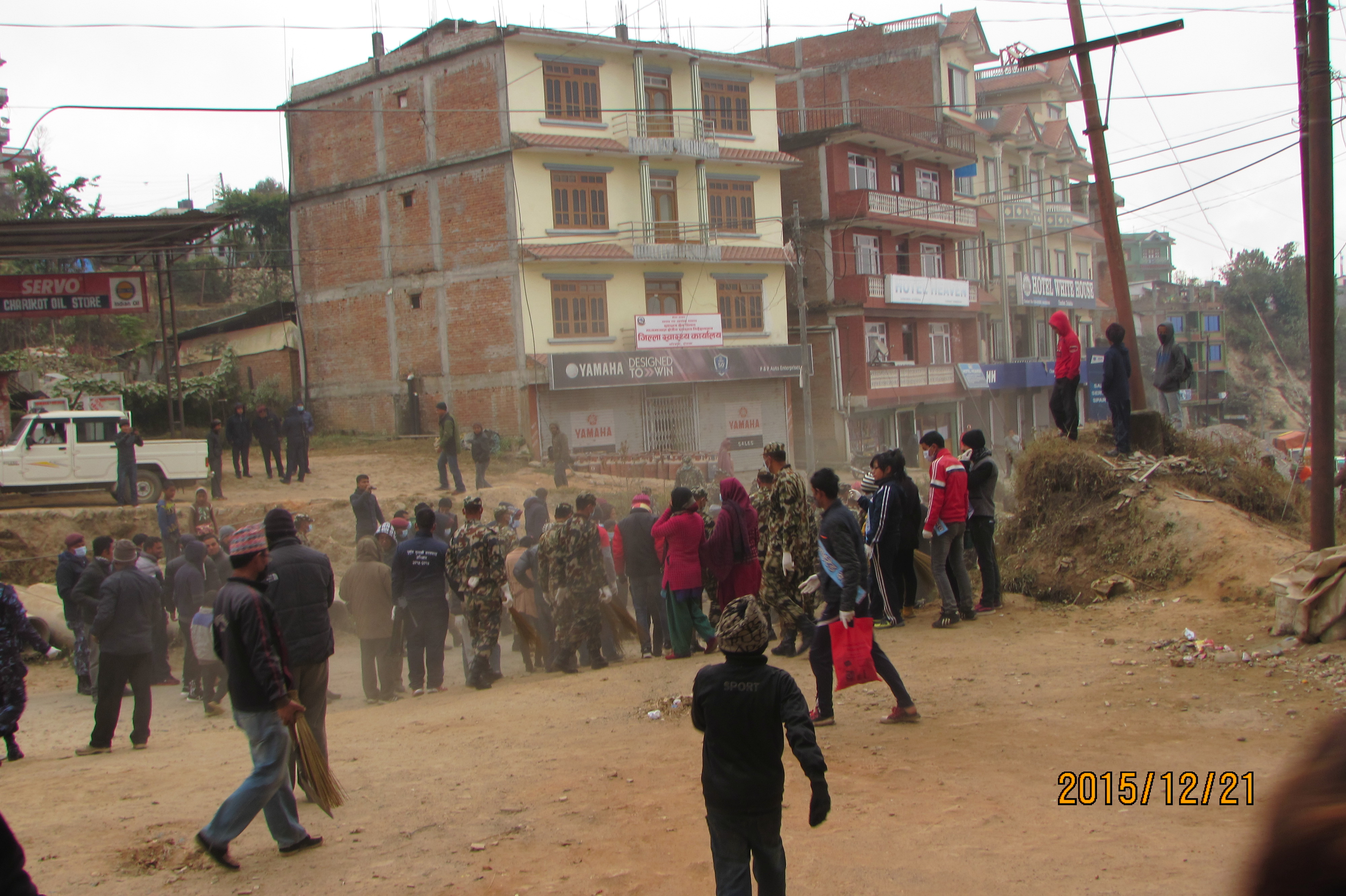 Sanitation program with members of WFH
