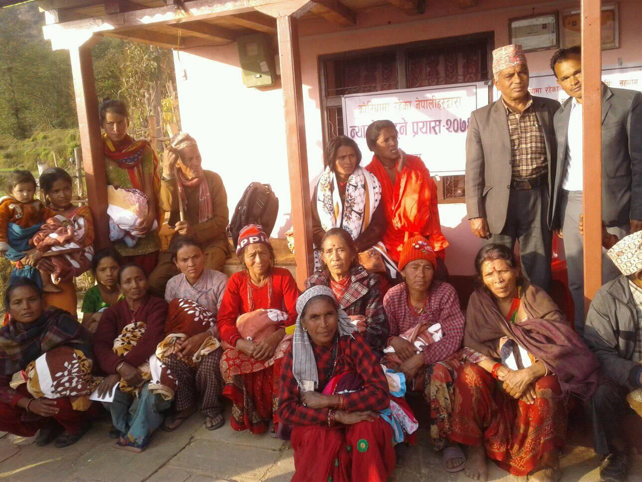 Warm blankets distribution during our Nyano Bitaran program