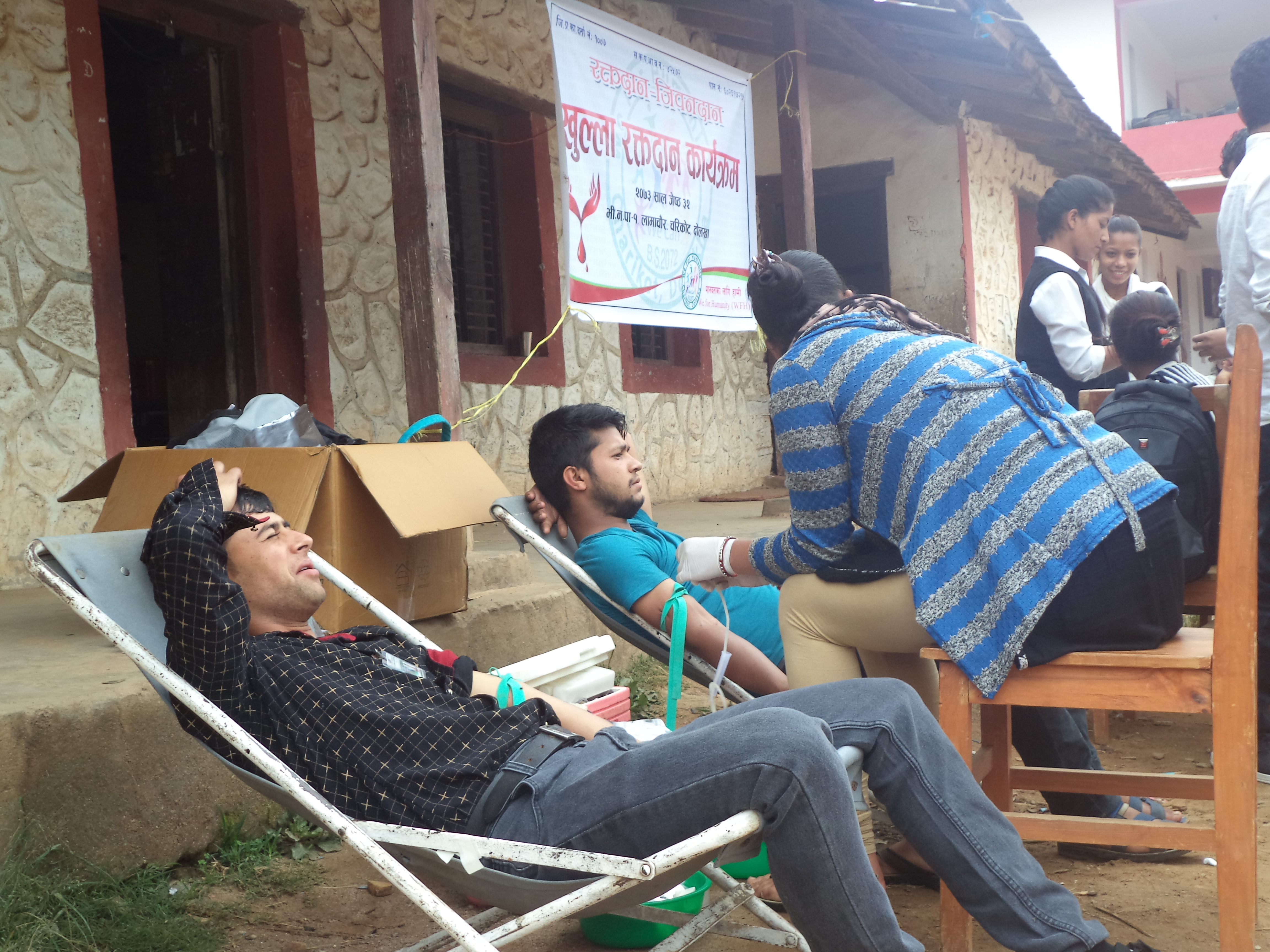 Blood donors at WFH
